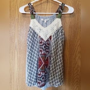 Jolt Printed Tank Top Size S